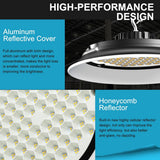 Unbranded 4Pack of 165W LED High Bay Light 24750LM High Bay LED Shop Lights AC100-277V Commercial Bay Lighting for Warehouse