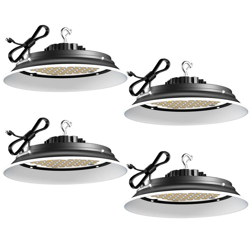 Unbranded 4Pack of 165W LED High Bay Light 24750LM High Bay LED Shop Lights AC100-277V Commercial Bay Lighting for Warehouse
