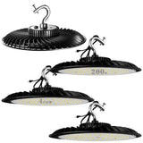 bulbeats 200W LED High Bay Light 30000LM High Bay LED Shop Lights AC100-277V Commercial Bay Lighting with 3 ft. Cable 4Pack