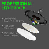 bulbeats 6-Pack of 200-Watt LED High Bay Light 30000LM High Bay LED Shop Lights AC100-277V Commercial Bay Lighting for Warehouse