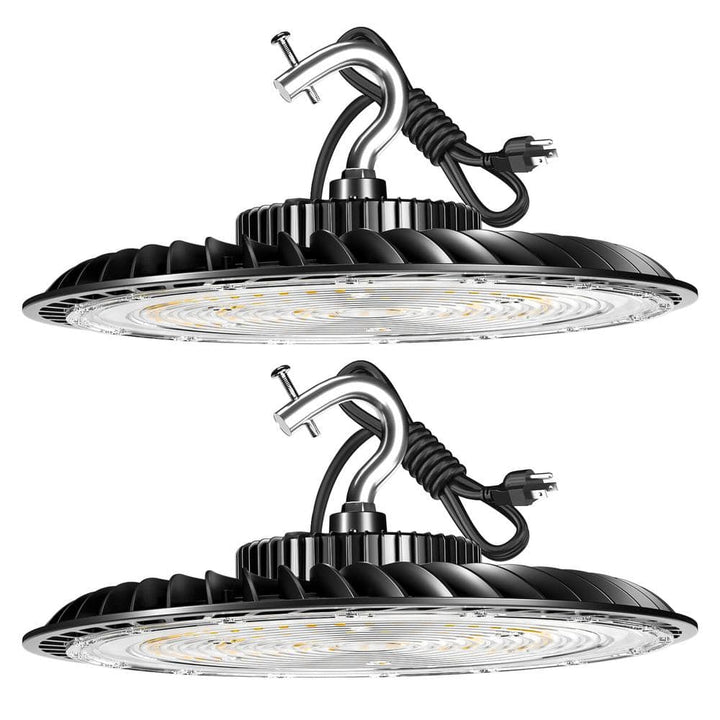 bulbeats 2-Pack of 250-Watt LED High Bay Light 37500LM High Bay LED Shop Lights AC100-277V Commercial Bay Lighting for Warehouse