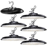 bulbeats 6Pack of 320-Watt LED High Bay Light 48000LM High Bay LED Shop Lights AC100-277V Commercial Bay Lighting for Warehouse