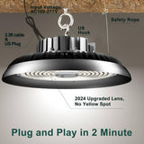 bulbeats 6Pack of LED High Bay Light 350W 52500LM High Bay LED Shop Lights AC100-277V UFO LED Lights for Garage