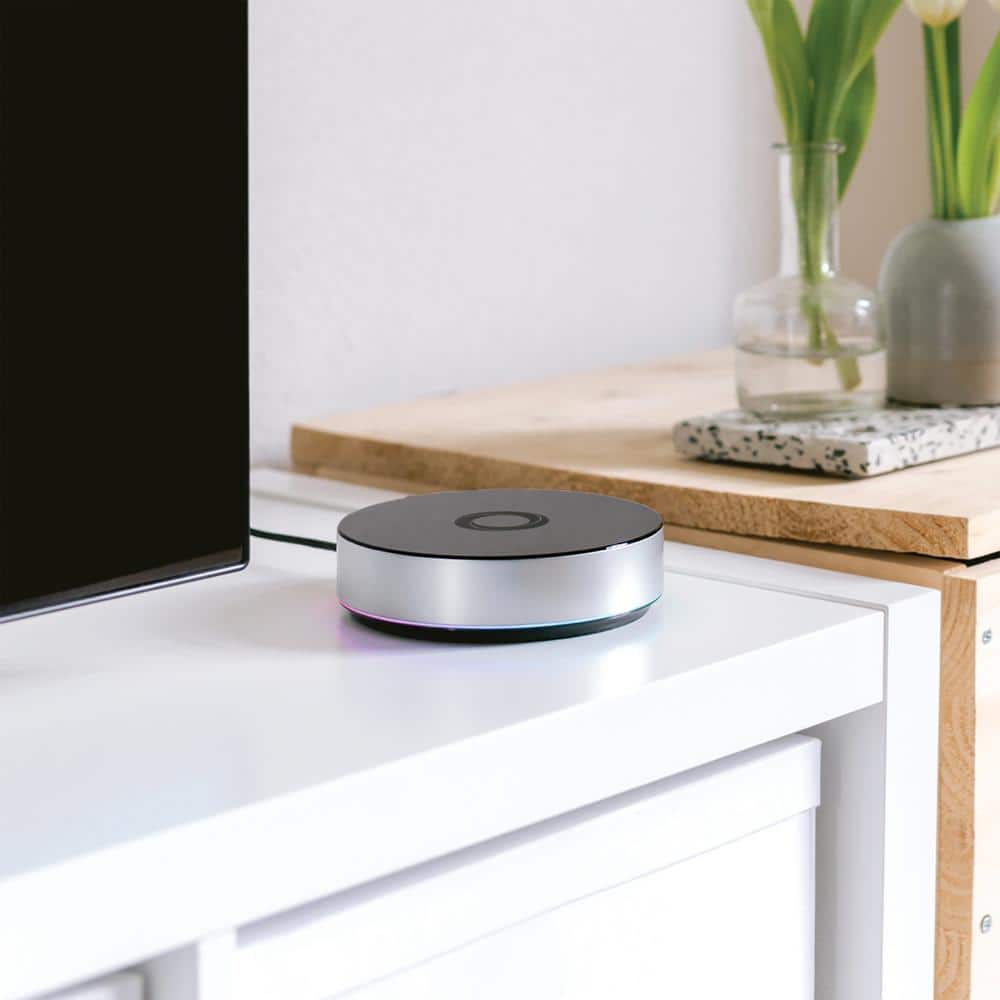 Homey Bridge Universal Smart Home Hub in Black and Gray