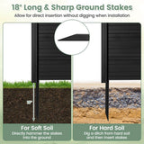 HONEY JOY Black Vinyl Privacy Fence Panel & Trash Enclosure
