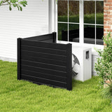 HONEY JOY Black Vinyl Privacy Fence Panel & Trash Enclosure