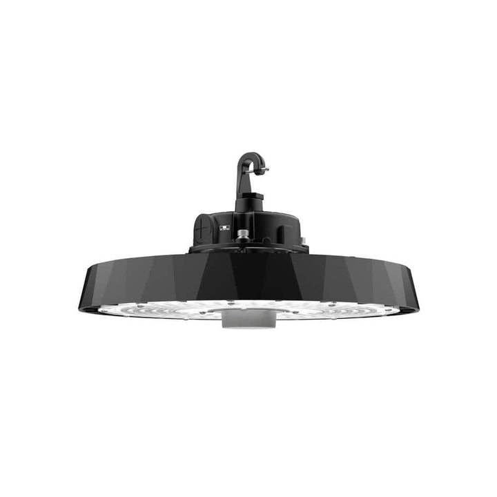 InfiBrite 12.8 in. 5000K Daylight 24,600/32,800/41,000 Lumens 120-200W Adjustable LED Dimmable Wet Rated Black High Bay 120-277V