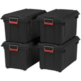 IRIS 82 Qt./21 Gal. Heavy-duty Stackable Storage Tote - Set of 4