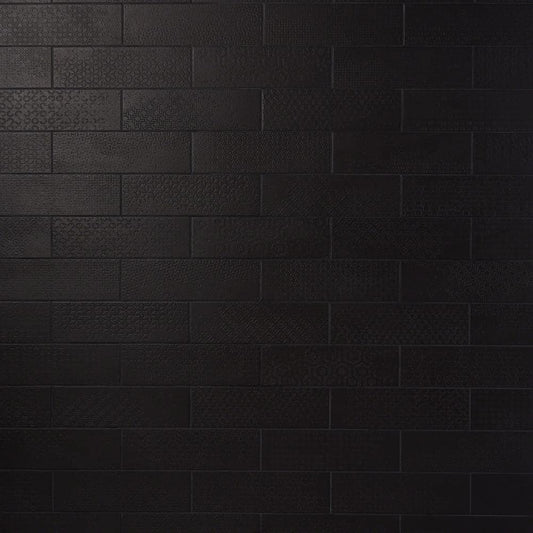 Ivy Hill Tile Harper 4 in. x 12 in. Black Matte Porcelain Subway Floor and Wall Tile (30 pieces / 8.72 sq. ft. / box)