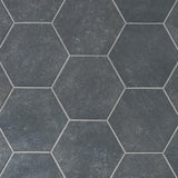 Ivy Hill Tile Sanskrit Black Hex 8.86 in. x 10.20 in. Matte Porcelain Floor and Wall Tile (9.47 sq. ft./Case)