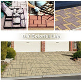 JAXPETY Concrete Mold Cement Paver Stepping Stone Walk Maker (4-Pieces)
