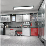 Juno LPFM 1 ft. x 4 ft. 4000 Lumen Black or White Dimmable Integrated LED Flush Mount Flat Panel Light with Switchable CCT