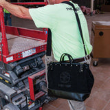 Klein Tools Deluxe Tool Bag, Black Canvas, 13 Interior Pockets, 16 in, Model 510216SPBLK