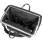 Klein Tools Deluxe Tool Bag, Black Canvas, 13 Interior Pockets, 16 in, Model 510216SPBLK