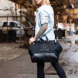 Klein Tools Deluxe Canvas Tool Bag with Shoulder Strap, Black, 13 Interior Pockets, 18 in.