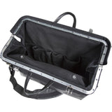 Klein Tools Deluxe Canvas Tool Bag with Shoulder Strap, Black, 13 Interior Pockets, 18 in.