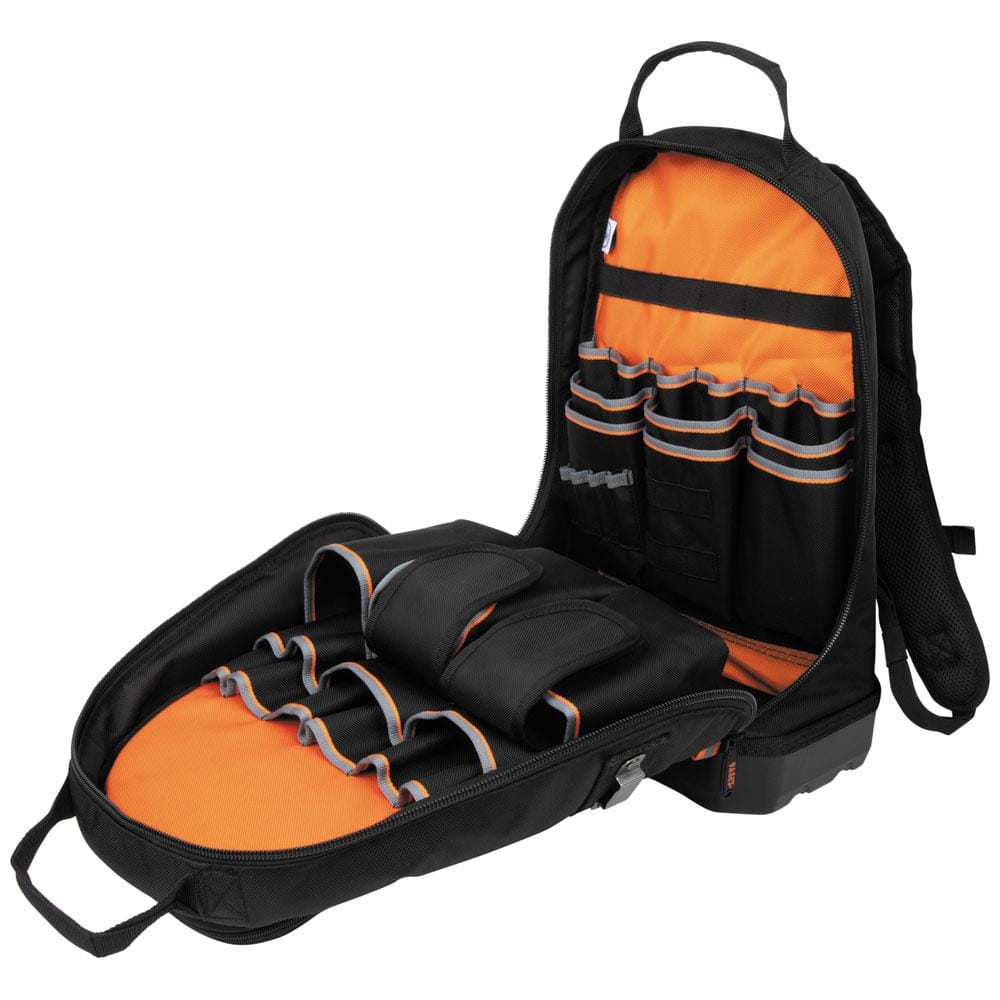 Klein Tools Tradesman Pro Organizer Tool Backpack, 39 Pockets, Black, 20 x 14.5 x 7.25 in (Model 55421BP-14)