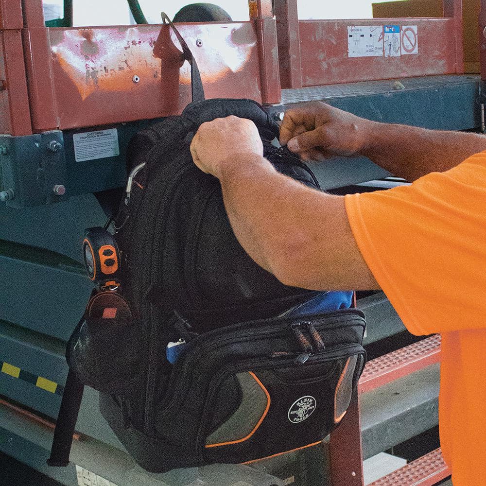Klein Tools Tradesman Pro Organizer Tool Master Backpack, 19.5 in, 48 Pockets, Model 55485