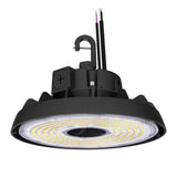 Lecoht 10 in. 150W Integrated LED Dimmable Black High Bay Light UFO 5000K 20250 Lumens IP65