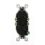 Leviton 15 Amp 125V Tamper-Resistant Duplex Outlet/Receptacle, Black (R55-T5320-00E)