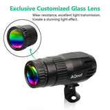 Lukyamzn Mini 15W Mirror Ball Spotlight, Pinspot Light, Super Bright RGBW LED Beam, Remote Control Stage Lighting