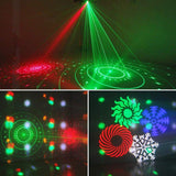 Lukyamzn RGBW 4 in 1 DJ Lights, Mixed Effect Sound Activated Stage Lights LED Pattern Lights Strobe Light, Remote and DMX Control