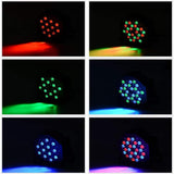 Lukyamzn 36 LED Par Lights Stage Lights with Sound Activated Remote Control & DMX Control, Stage Lighting Uplights - 8 Pack