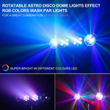 Lukyamzn DJ Lights with Stand, Mobile Stage Lighting System Sound Activated LED Par Lights