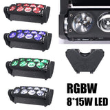 Lukyamzn 4 in 1 Portable Stage Light Spider Moving Head Light LED RGBW, Sound Activated for KTV Disco Party Event (2-Pack)