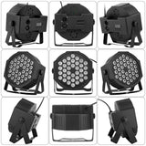 Lukyamzn 36LEDs RGB Stage Par Lights - Sound Activated Auto Play by Remote & DMX Control Uplights - 4 Pack