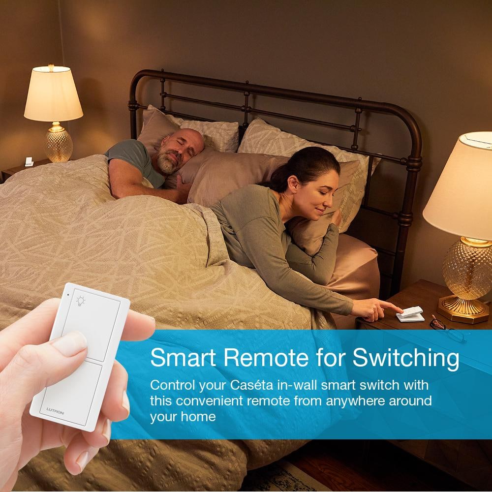 Lutron Pico Smart Remote (2-Button On/Off) for Caseta Smart Switch, Black (PJ2-2B-GBL-L01)