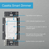 Lutron Caseta Smart Dimmer Switch for Wall & Ceiling Lights, 150W LED, Black (PD-6WCL-BL)