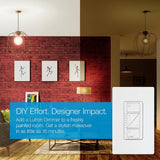 Lutron Caseta Smart Dimmer Switch for Wall & Ceiling Lights, 150W LED, Black (PD-6WCL-BL)