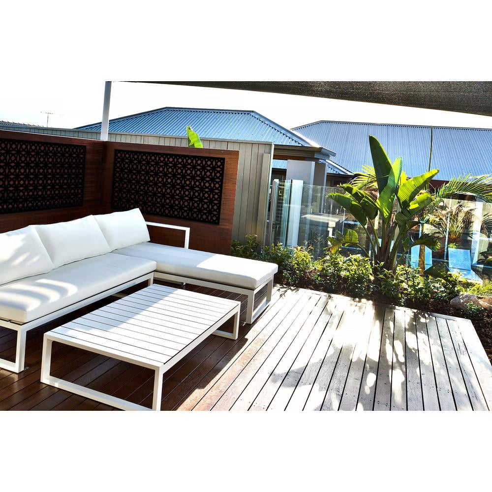 Matrix 71 in. x 2.95 ft. Orbit Decorative Fence Panel Screen