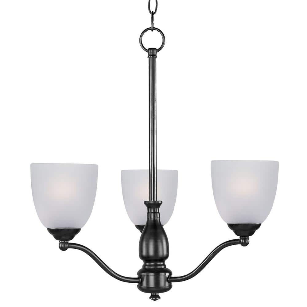 Maxim Lighting Stefan 3-Light Gray Chandelier
