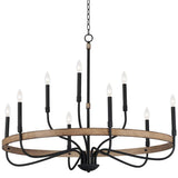 Maxim Lighting Franklin 9-Light Black Chandelier, 40 in. Wide