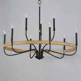 Maxim Lighting Franklin 9-Light Black Chandelier, 40 in. Wide