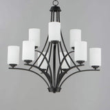 Maxim Lighting Deven 9-Light Black Chandelier