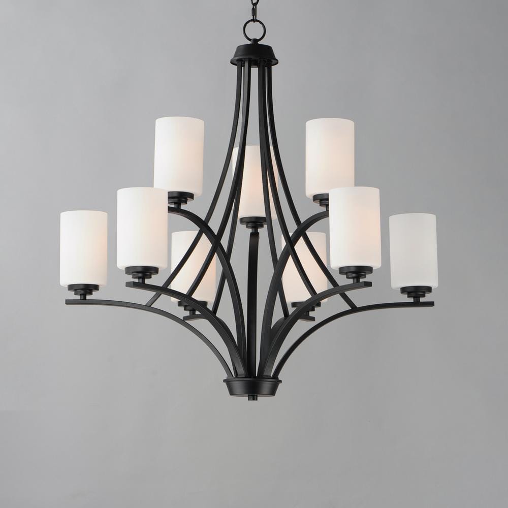 Maxim Lighting Deven 9-Light Black Chandelier