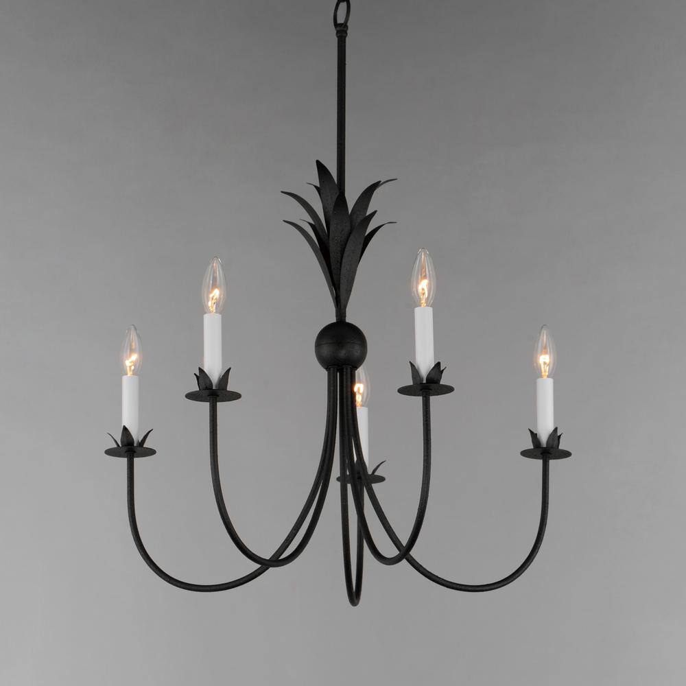 Maxim Lighting Paloma 5-Light Black Chandelier, 36 in. Diameter x 22.5 in. H