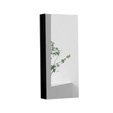 Interbath 18 in. W x 36 in. H Rectangular Black Aluminum Surface Mount Medicine Cabinet with Mirror