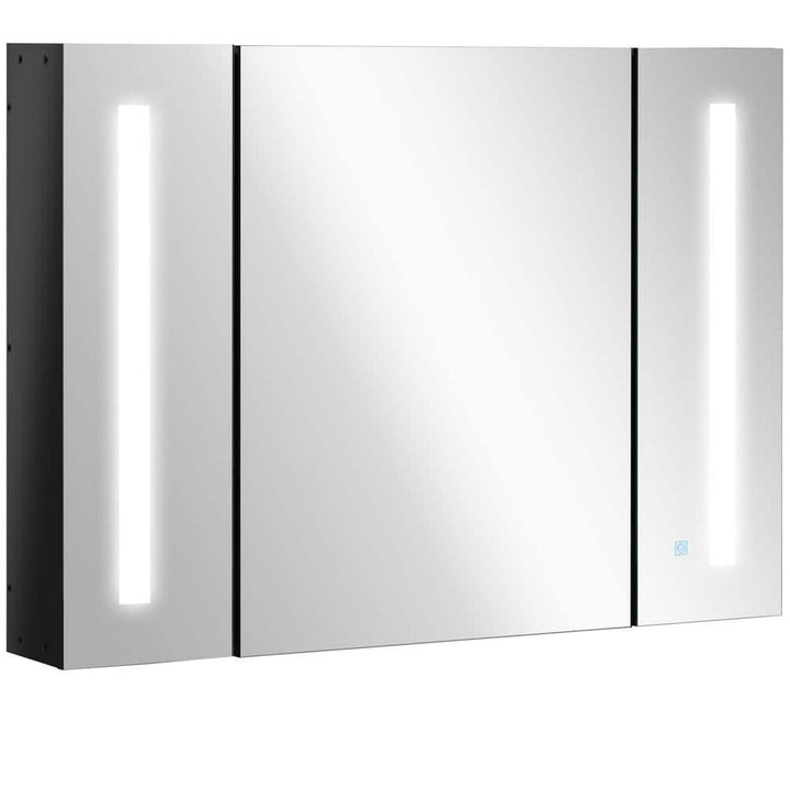 Tatahance 35.5 in. W x 25.5 in. H Rectangular Aluminum Wall Medicine Cabinet with Mirror and LED Lighted