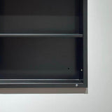 Tileon 30 in. W x 26 in. H Black Metal Framed Rectangular Wall Mount/Recessed Bathroom Medicine Cabinet with Mirror
