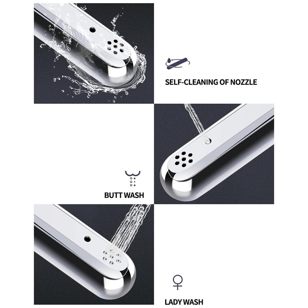 MEDUNJESS M-D Elongated Smart Toilet in White with Heated Seat and Auto Flush