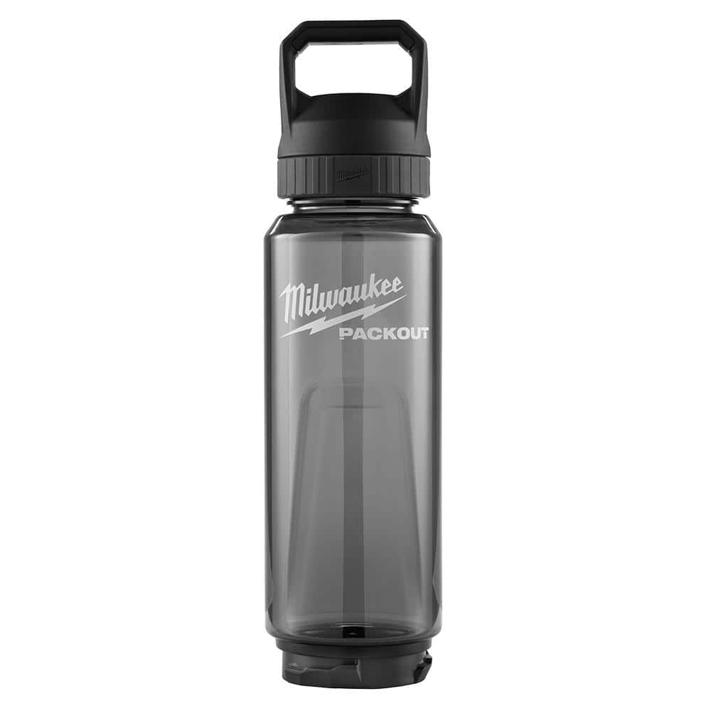 Milwaukee PACKOUT 34 Oz. Black Plastic Bottle with Chug Lid