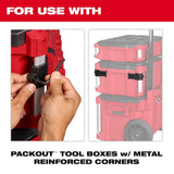 Milwaukee PACKOUT Tool Box Rack Attachment Mount – 25 lb Capacity, Polypropylene (Model 48-22-8601)