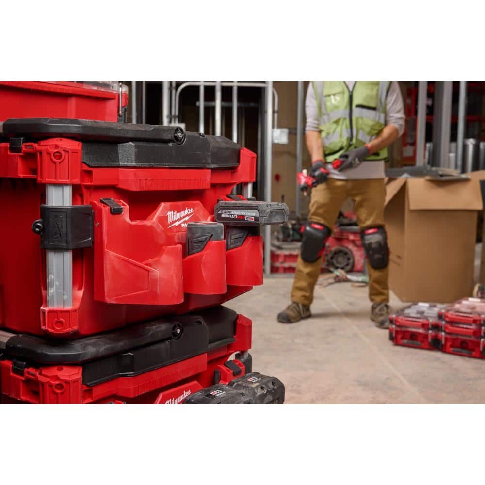 Milwaukee PACKOUT Tool Box Rack Attachment Mount – 25 lb Capacity, Polypropylene (Model 48-22-8601)