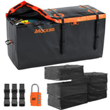 Mockins 30 cu ft. Orange Waterproof Cargo Carrier Bag (60 in. x 24 in. x 36 in.) with 6-Pack Cubes (29 in. x 23 in. x 12 in.)