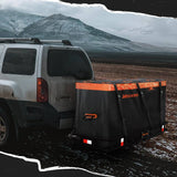 Mockins 30 cu ft. Orange Waterproof Cargo Carrier Bag (60 in. x 24 in. x 36 in.) with 6-Pack Cubes (29 in. x 23 in. x 12 in.)