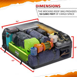 Mockins 44 in. x 34 in. x 17 in. Waterproof Cargo Roof Bag Set with Car Roof Mat and Ratchet Straps 16 cu. ft. Dry Storage Space